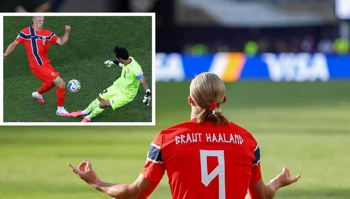 Kuriozalny gol Erlinga Haalanda na mundialu. Norwegia pokonuje Irak