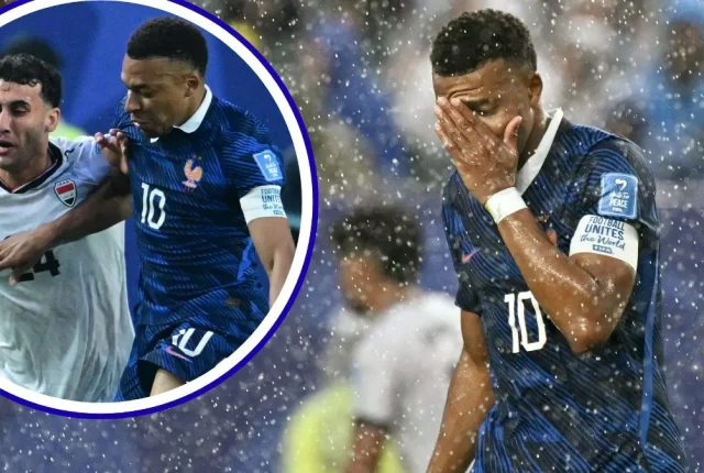 Burza przerwała mecz Francja-Irak na dwie godziny. Mbappe spotkał piłkarzy z Ekstraklasy