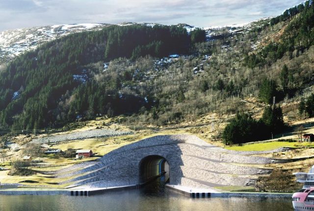 Norwegia kontynuuje budowę tunelu dla statków, mimo dwukrotnego wzrostu kosztów
