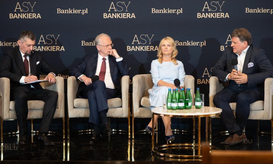 Adam Góral, założyciel Asseco Poland, podczas panelu dyskusyjnego o przyszłości polskiej gospodarki.