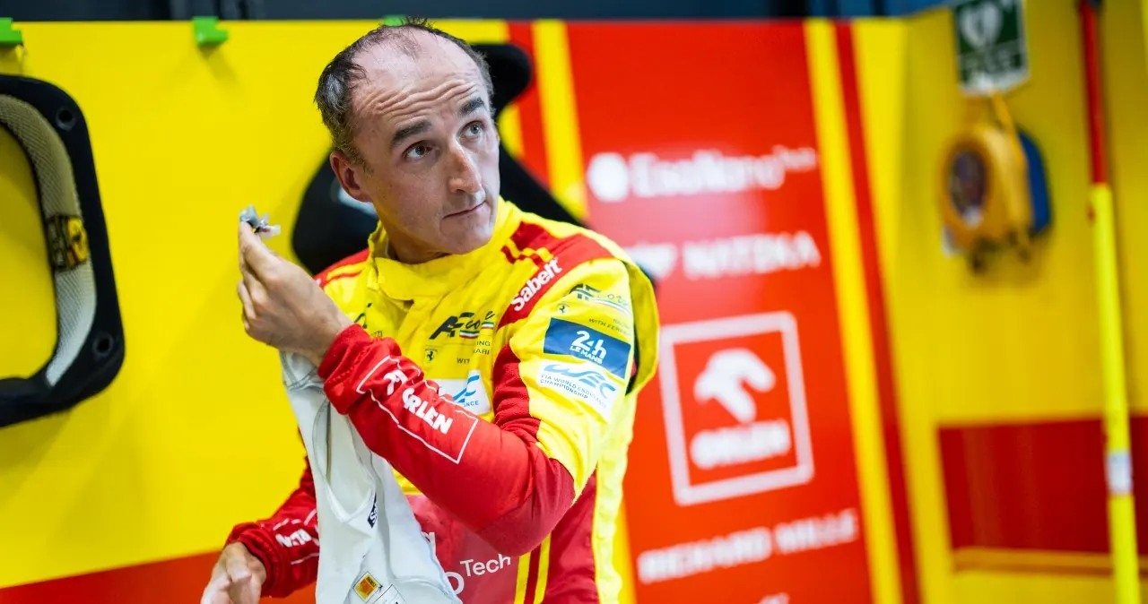 Robert Kubica podczas wyścigu WEC w bolidzie AF Corse #83