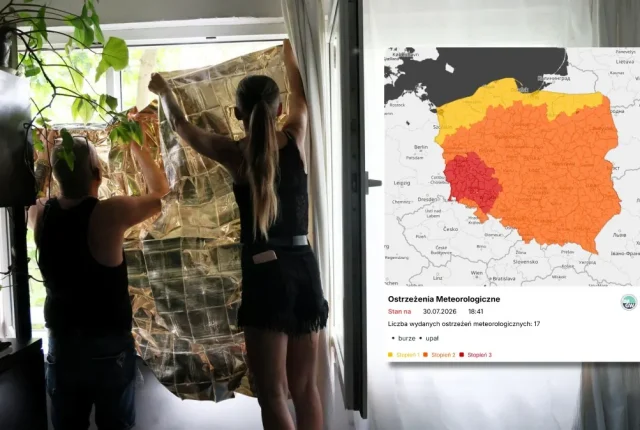 IMGW wydał ostrzeżenia dla całej Polski. Po upalnym poranku nadciągają gwałtowne burze i grad