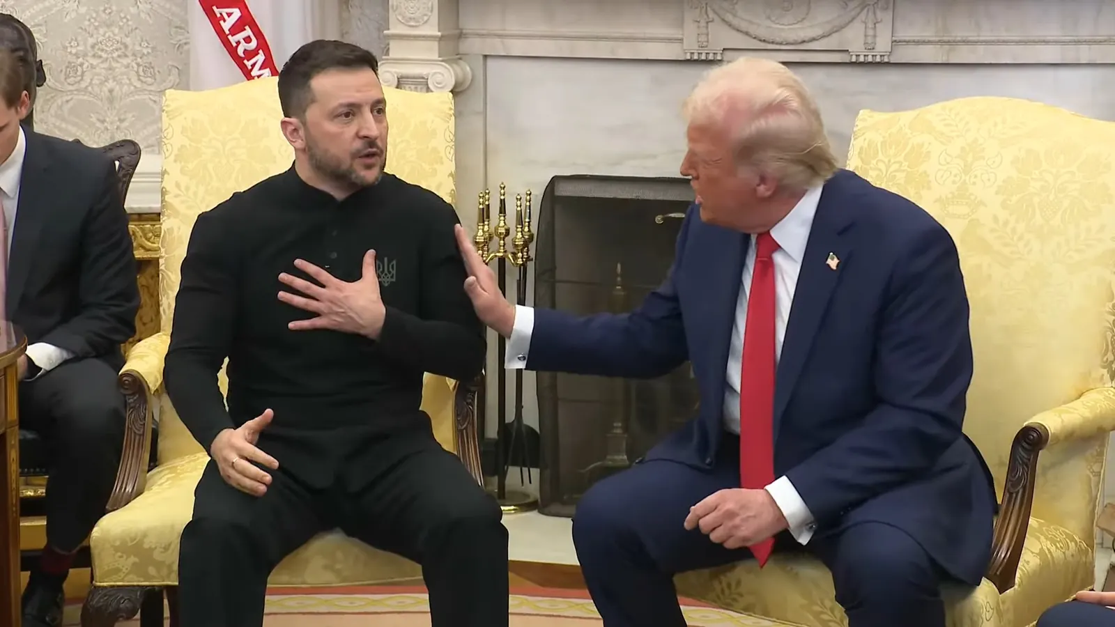 Prezydent Ukrainy Wołodymyr Zełenski i były prezydent USA Donald Trump.
