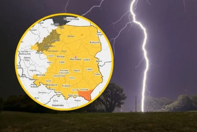 Silne burze i grad nad Polską: IMGW i RCB wydają ostrzeżenia I i II stopnia