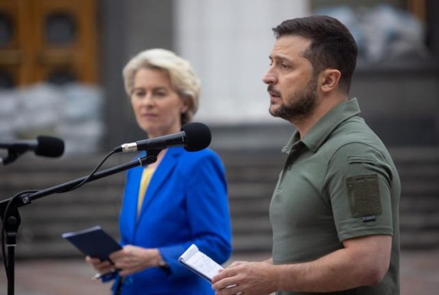Szefowa KE Ursula von der Leyen w Kijowie: Integracja przemysłów obronnych Ukrainy i UE