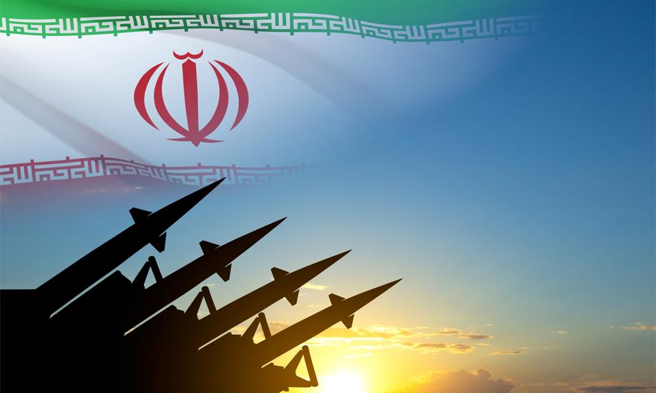 Mapa Zatoki Perskiej z krajami, w których Iran ostrzegł przed amerykańskimi żołnierzami