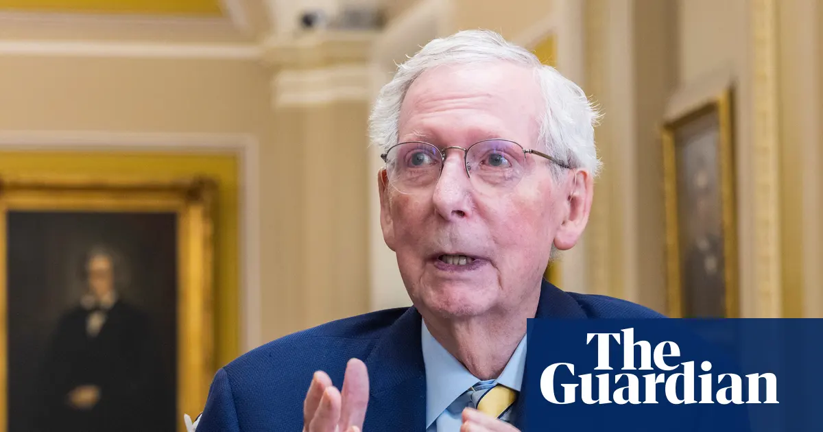 Mitch McConnell przed głosowaniem w Senacie Stanów Zjednoczonych