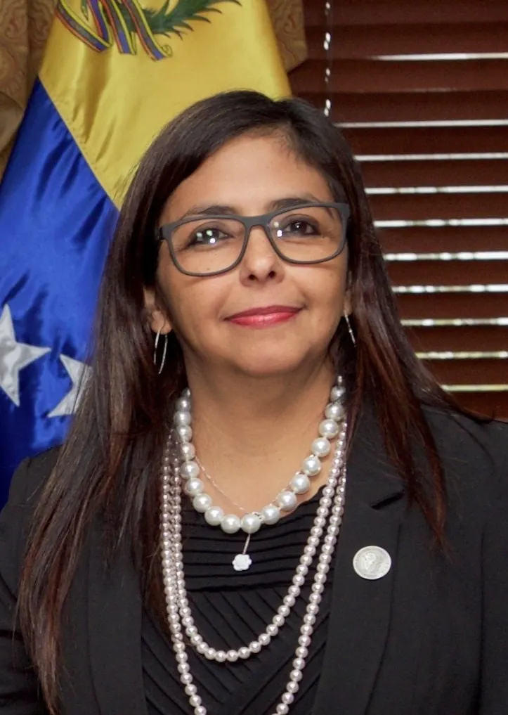 Delcy Rodríguez podczas wizyty w siedzibie Organizacji Narodów Zjednoczonych